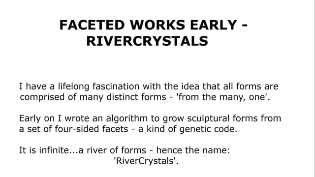 Faceted Works Early - Rivercrystals